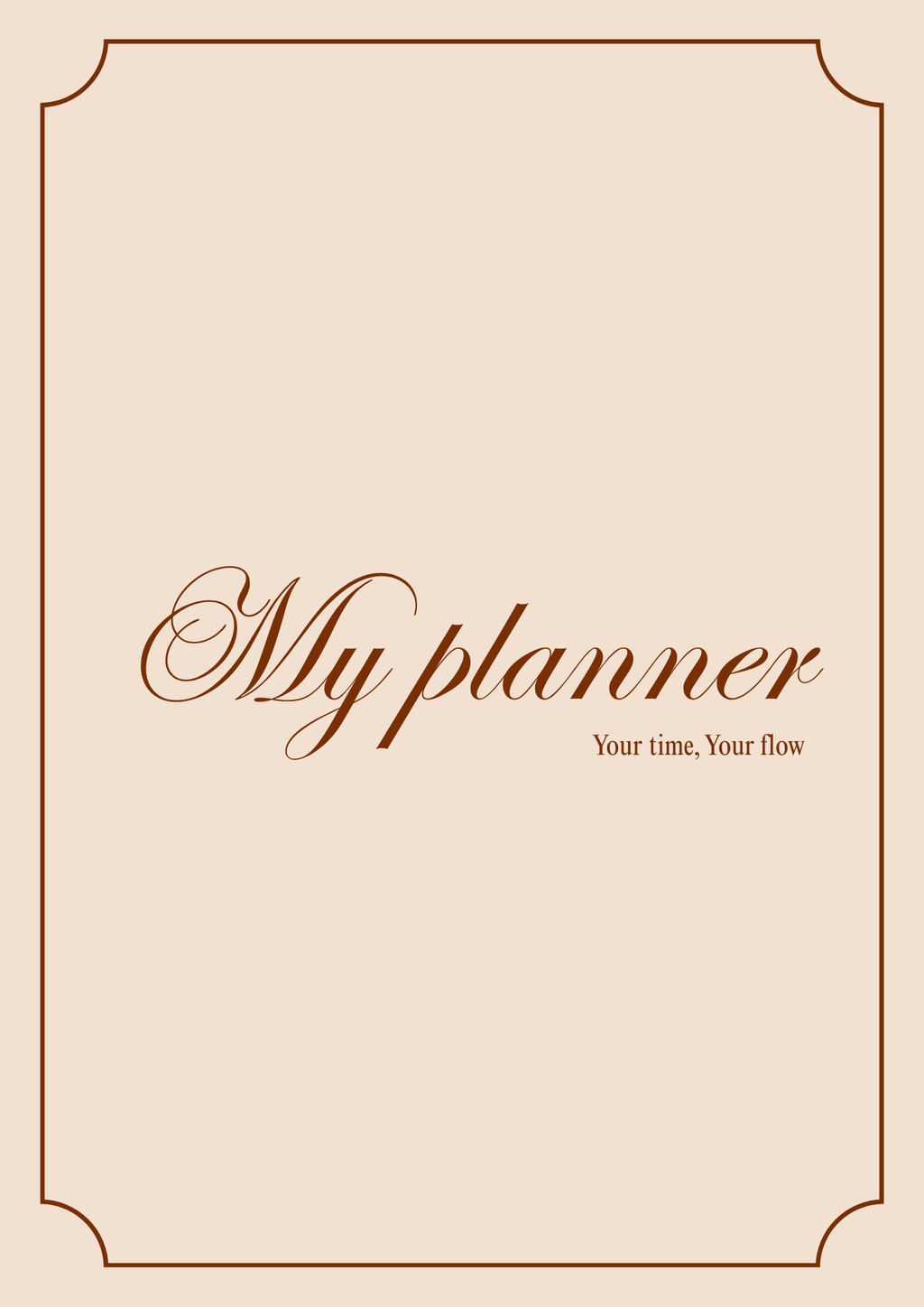Basic Vintage brown | Planner Digital Nujia
