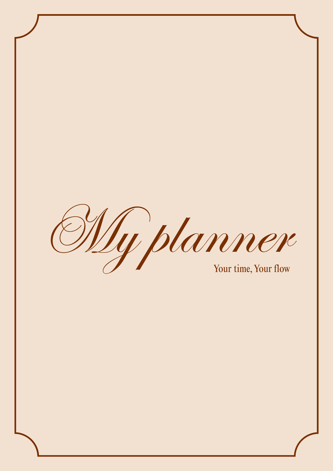 Basic Vintage brown | Planner Digital Nujia